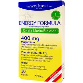 Wellness ENERGY FORMULA mit MAGNESIUM + B-Vitamine + Vitamin E, A-Nr.: 4899434 - 01