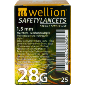 Wellion SafetyLancets 28G, A-Nr.: 4091212 - 01