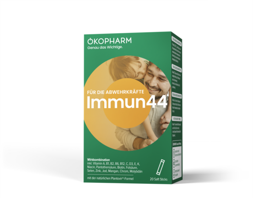 Ökopharm® Wirkkombination für die Abwehrkräfte Immun44® Saft-Sticks 20ST, A-Nr.: 5097369 - 01