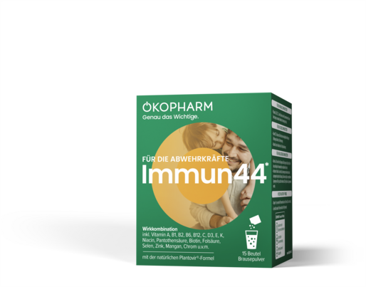 Ökopharm® Wirkkombination für die Abwehrkräfte Immun44® Brausepulver 15ST, A-Nr.: 5467286 - 01