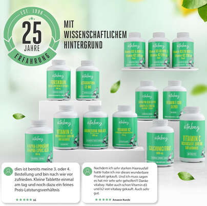 Vitabay Pantothensäure (Vitamin B5) 500 mg Kapseln, A-Nr.: 5878782 - 04