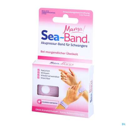 Akupressurband Sea Band Pharmag Fuer Erwachsene Mama Rosa 2st, A-Nr.: 4197896 - 02