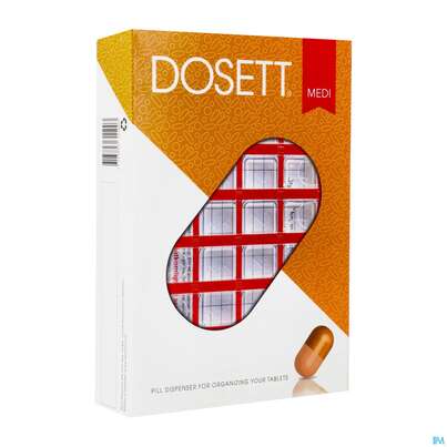 Medikamentendispenser Dosett F 7 Tage Medi Rot 1st, A-Nr.: 1556053 - 02