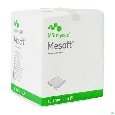 Vlieskompressen Mesoft Unsteril 10x 10cm 100st, A-Nr.: 1652213 - 02