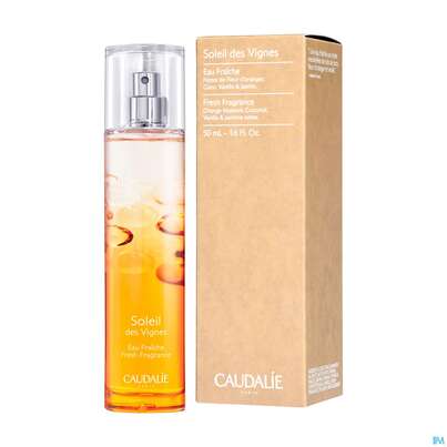 Sie sehen eine Packung Caudalie Eau Fraiche Soleil Des Vignes 50ml, Produktbild: 06 Caudalie Eau Fraiche Soleil Des Vignes 50ml, A-Nr.: 5642217 - 06