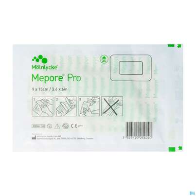 Mepore/pro Folienverband Steril 9x 15cm 1st, A-Nr.: 2393400 - 02