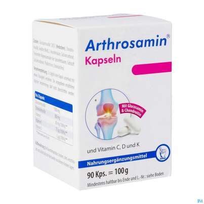 Arthrosamin Kapseln Glucosamin +chondroitin +vitamin K 90st, A-Nr.: 2983679 - 02