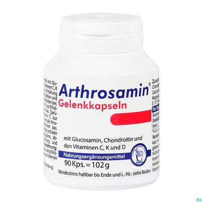 Arthrosamin Kapseln Glucosamin +chondroitin +vitamin K 90st, A-Nr.: 2983679 - 03