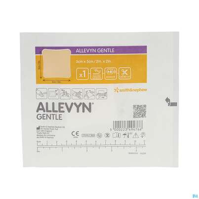 Wundauflagen Allevyn/gentle Haftend +gelkleber 5x 5cm 10st, A-Nr.: 3748035 - 04