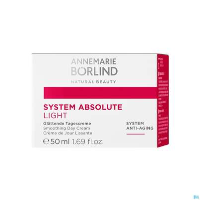 Sie sehen eine Packung Boerlind Anti/aging/system Absolute Glaettende Tagescreme Light 844 50ml, Produktbild: 02 Boerlind Anti/aging/system Absolute Glaettende Tagescreme Light 844 50ml, A-Nr.: 4175759 - 02