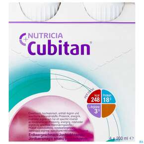 Cubitan 200ml Erdbeere 4st, A-Nr.: 3206015 - 01