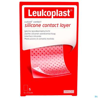 Wundauflagen Cuticell/contact/leukopl. Distanzgitter Silikon 5x 7,5cm 7999100 5st, A-Nr.: 4757958 - 01