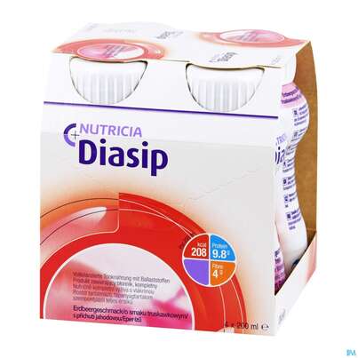 Diasip 200ml Erdbeere 24st, A-Nr.: 3195576 - 02