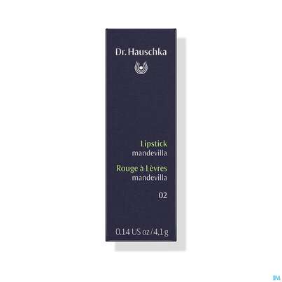 Sie sehen eine Packung Dr. Hauschka Lipstick 02 Mandevilla 4,1g, Produktbild: 03 Dr. Hauschka Lipstick 02 Mandevilla 4,1g, A-Nr.: 4592807 - 03