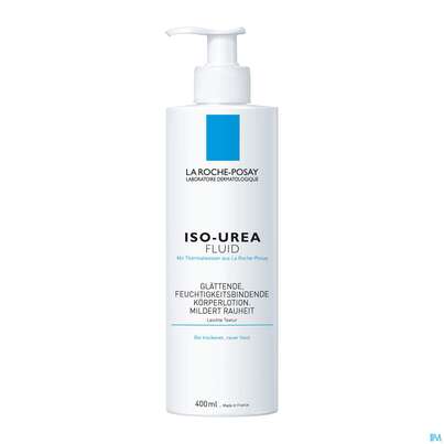 Sie sehen eine Packung La Roche Posay Koerperpflege Iso-urea Fluid 400ml, Produktbild: 01 La Roche Posay Koerperpflege Iso-urea Fluid 400ml, A-Nr.: 3399132 - 01