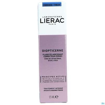 Sie sehen eine Packung Lierac Diopticerne Augenpflege Ringe 15ml, Produktbild: 01 Lierac Diopticerne Augenpflege Ringe 15ml, A-Nr.: 4763657 - 01