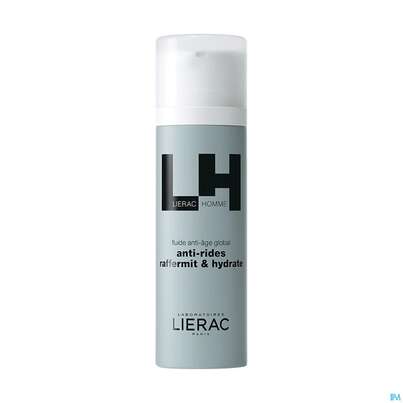 Sie sehen eine Packung Lierac Homme Antiaging Fluid 50ml, Produktbild: 02 Lierac Homme Antiaging Fluid 50ml, A-Nr.: 5607936 - 02