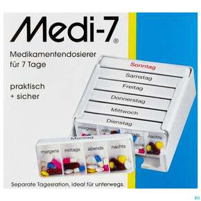 Medikamentendosierer Medi-7 -pharmag 1 Woche Weiss 1st, A-Nr.: 2588368 - 01