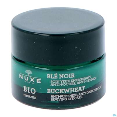 Sie sehen eine Packung Nuxe Bio Eye Care Buckwheat Anti-puffiness Anti-dark Circles 15ml, Produktbild: 03 Nuxe Bio Eye Care Buckwheat Anti-puffiness Anti-dark Circles 15ml, A-Nr.: 5607729 - 03