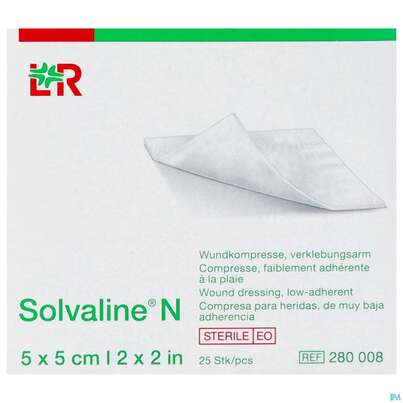 Solvaline N-kompresse Steril 5x 5cm Neu 25st, A-Nr.: 4113563 - 01