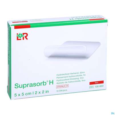 Suprasorb H Hydrokolloid-verband Duenn 5x 5cm 10st, A-Nr.: 5095086 - 05