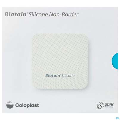 Schaumverband Biatain Silicone Nonborder Ohne Haftrand 7,5x 7,5cm 10st, A-Nr.: 5290505 - 01