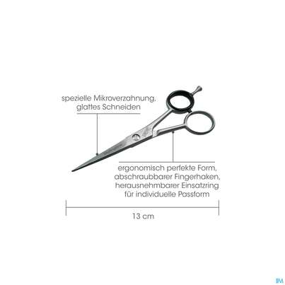 Scheren Canal Rostfrei/mikroverzahnung Haarschere 13cm 1065- 1st, A-Nr.: 4881635 - 02