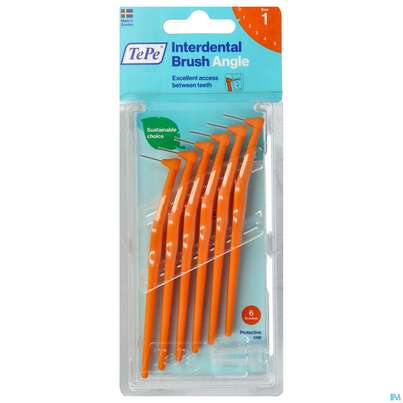 Tepe Interdentalbuersten Angle 0,45mm Orange 6st, A-Nr.: 3793277 - 02