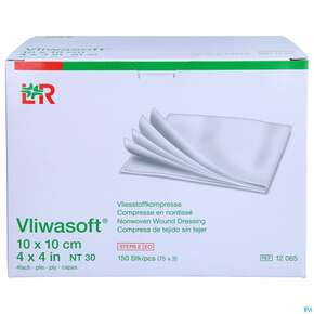 Vlieskompressen Vliwasoft 4fach Steril 10x 10cm 150st, A-Nr.: 1647962 - 01