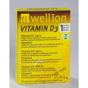 Wellion Vitamin D3 Kapseln, 30 Stück, A-Nr.: 5720874 - 01