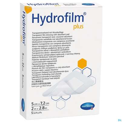 Wundverband Hydrofilm/plus 5x 7,2cm 1st, A-Nr.: 4261803 - 02