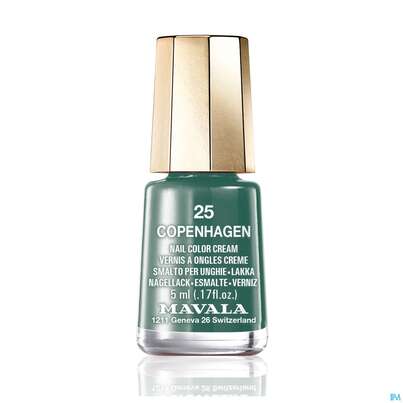 Sie sehen eine Packung Mavala Nagellacke 25 Copenhagen 5ml, Produktbild: 02 Mavala Nagellacke 25 Copenhagen 5ml, A-Nr.: 4773437 - 02