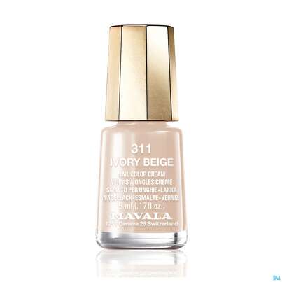 Sie sehen eine Packung Mavala Nagellacke Sublime 311 Ivory Beige 5ml, Produktbild: 01 Mavala Nagellacke Sublime 311 Ivory Beige 5ml, A-Nr.: 4152066 - 01