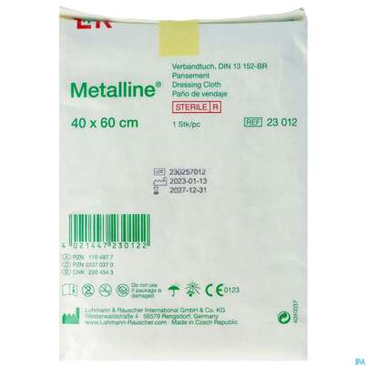 Metalline-lohmann Verbandtuch Entkeimt 40x 60cm 1st, A-Nr.: 1104977 - 01