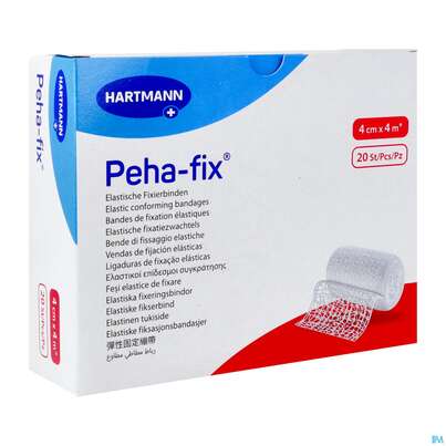 Sie sehen eine Packung Elastische Binden Peha-fix Fixierbinde 4mx 4cm 20st, Produktbild: 03 Elastische Binden Peha-fix Fixierbinde 4mx 4cm 20st, A-Nr.: 4902840 - 03