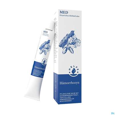 Sie sehen eine Packung Helfe Haemorrhozyn Salbe Med 50g, Produktbild: 02 Helfe Haemorrhozyn Salbe Med 50g, A-Nr.: 5643168 - 02