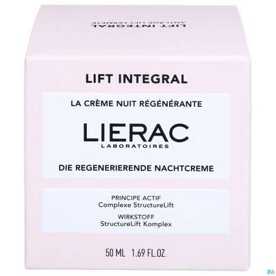 Sie sehen eine Packung Lierac Lift Integral Night Cream Neu 50ml, Produktbild: 01 Lierac Lift Integral Night Cream Neu 50ml, A-Nr.: 5731027 - 01