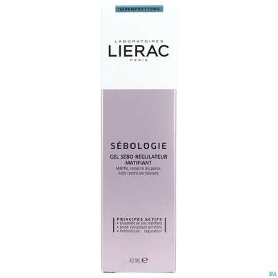 Sie sehen eine Packung Lierac Sebologie Regul.gel/neu 40ml, Produktbild: 01 Lierac Sebologie Regul.gel/neu 40ml, A-Nr.: 4831399 - 01
