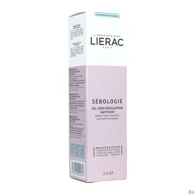 Sie sehen eine Packung Lierac Sebologie Regul.gel/neu 40ml, Produktbild: 02 Lierac Sebologie Regul.gel/neu 40ml, A-Nr.: 4831399 - 02