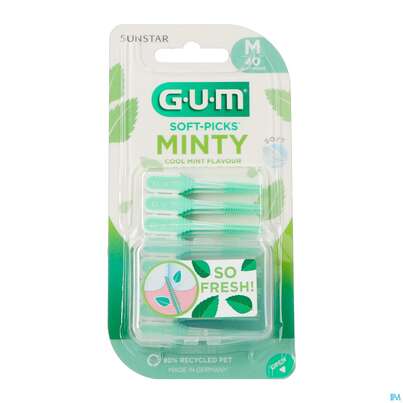 Sie sehen eine Packung Gum Interdentalbuersten Soft/picks/minty Medium 40st, Produktbild: 03 Gum Interdentalbuersten Soft/picks/minty Medium 40st, A-Nr.: 5612618 - 03