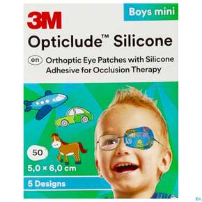 Augenpflaster Opticlude Silicone Boy Mini 5x 6cm 2737pb 50st, A-Nr.: 4531102 - 01