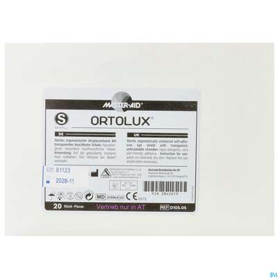 Augenverband Ortolux Uhrglasverband Small 70106 20st, A-Nr.: 2842619 - 01