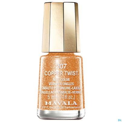 Sie sehen eine Packung Mavala Nagellacke 207 Copper Twist 5ml, Produktbild: 01 Mavala Nagellacke 207 Copper Twist 5ml, A-Nr.: 3410342 - 01