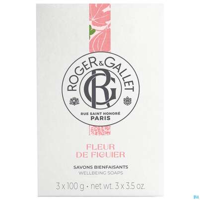 Seifen Roger &amp; Gallet Wellbeing/soap Box Fleur De Figuier 3x100 300g, A-Nr.: 5733440 - 01