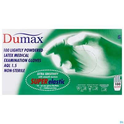 Untersuchungshandschuhe -dumax Latex Gepudert S 100st, A-Nr.: 2867950 - 01