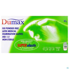 Untersuchungshandschuhe -dumax Latex Puderfrei Xl 100st, A-Nr.: 2995470 - 01