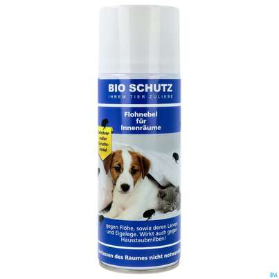 Sie sehen eine Packung Veterinaerprodukte Bio/schutz Flohnebel Selbstvernebler Art.b 400ml, Produktbild: 01 Veterinaerprodukte Bio/schutz Flohnebel Selbstvernebler Art.b 400ml, A-Nr.: 2718606 - 01
