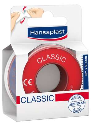 Hansaplast med Fixierpflaster classic 2,5cm x 5m, A-Nr.: 3287433 - 01