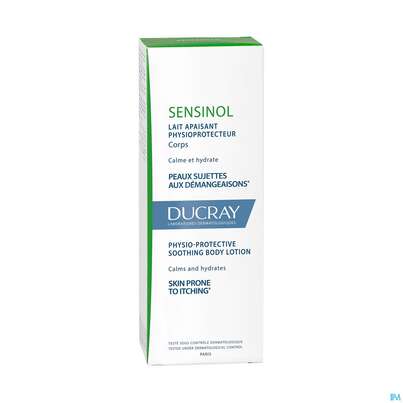 Sie sehen eine Packung Ducray Sensinol Beruhigende Körpermilch 200ml, Produktbild: 05 Ducray Sensinol Beruhigende Körpermilch 200ml, A-Nr.: 4371791 - 05