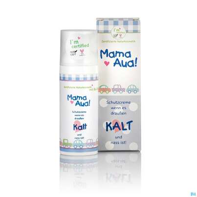 Sie sehen eine Packung Mama-aua Creme Kaelteschutz Natur 50ml, Produktbild: 01 Mama-aua Creme Kaelteschutz Natur 50ml, A-Nr.: 3878499 - 01